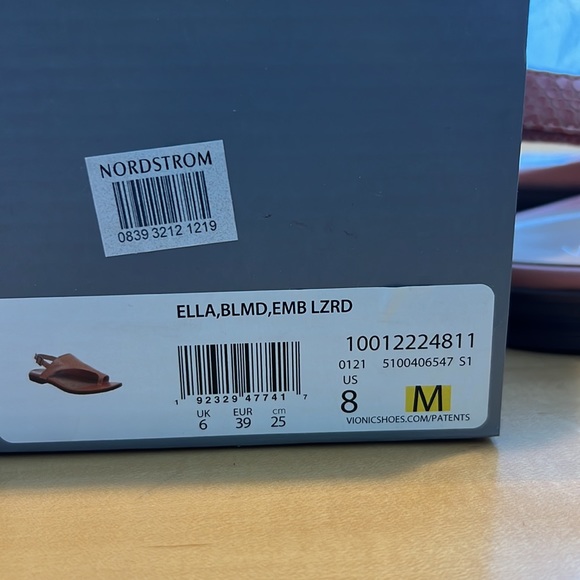 Vionic Women’s Peach Lizard Sandals Size 8 NEW NEVER WORN!!!!! - Picture 9 of 10